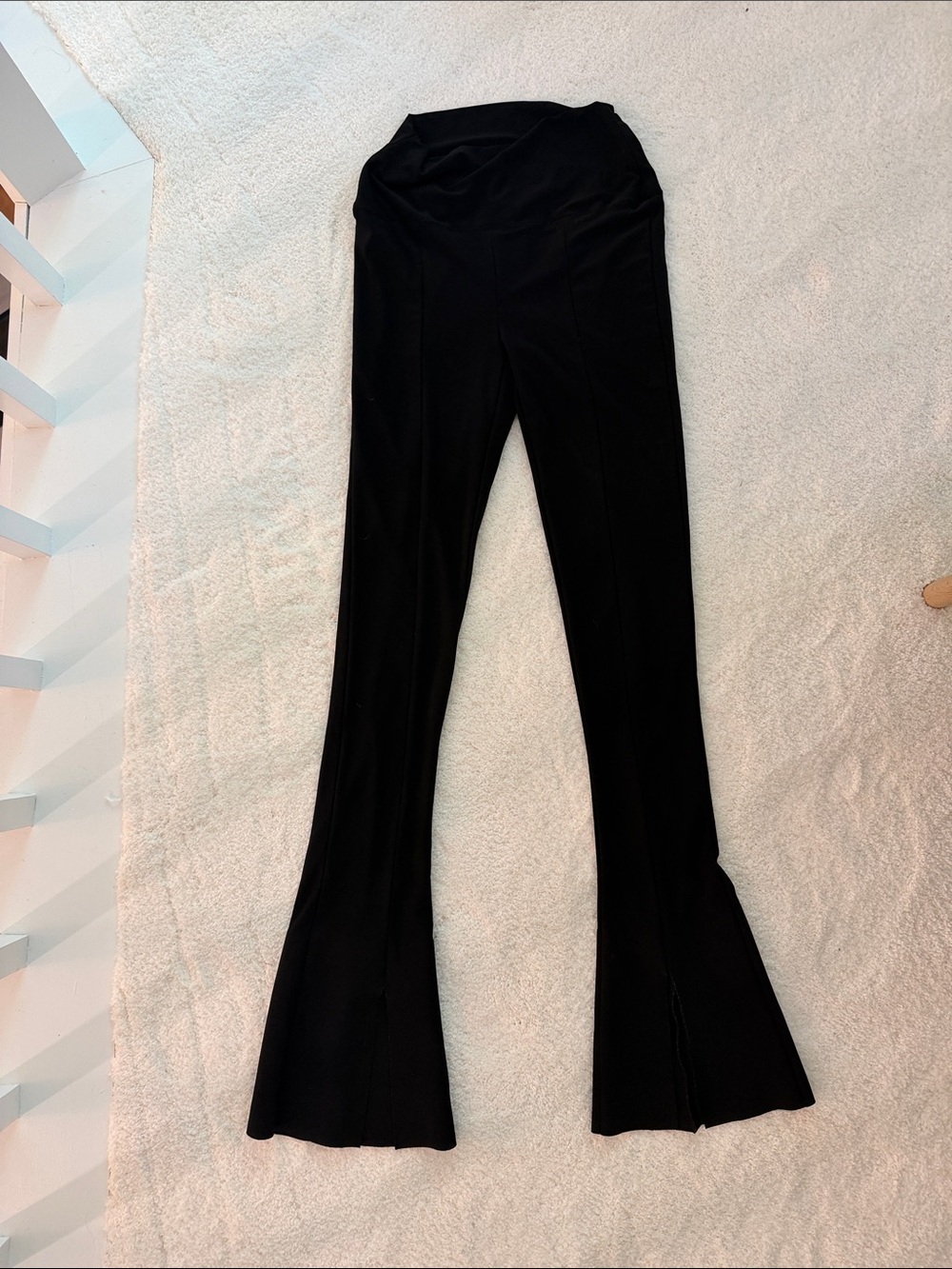 Norma Kamali Black Boot-Cut Flare Pants